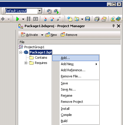 Linking to Borland Developer Studio 2006 (VCL for Delphi Win32) 9: