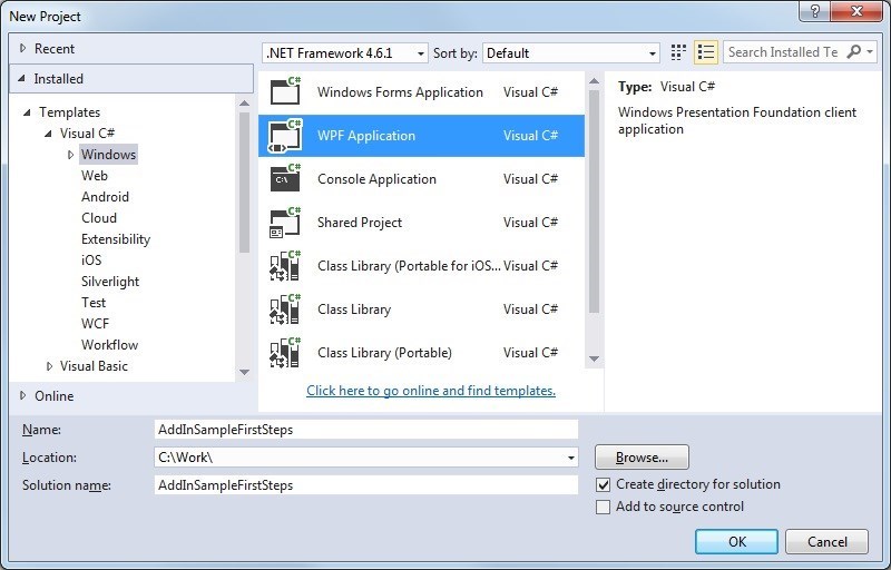 First steps - WPF 1: