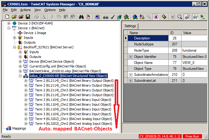 Example: I/O automapping 4: