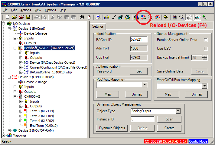 Example: I/O automapping 5: