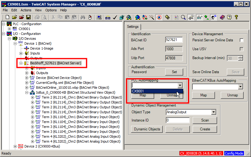 Example: PLC automapping 6: