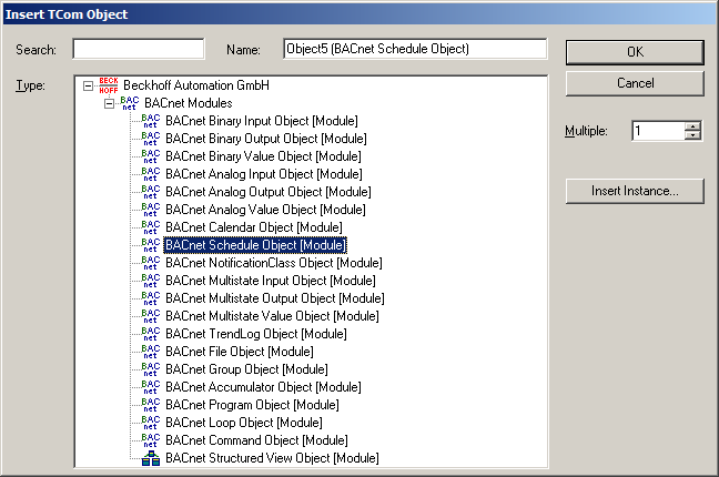 Example: BACnet day/night control 3: