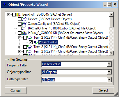 Example: BACnet day/night control 5: