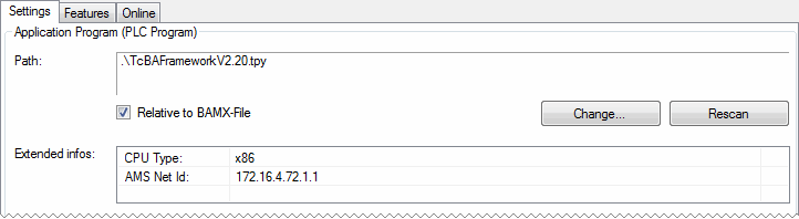 Application Program Settings 2: