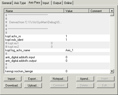 Configuration via description files (*.lis files) 1: