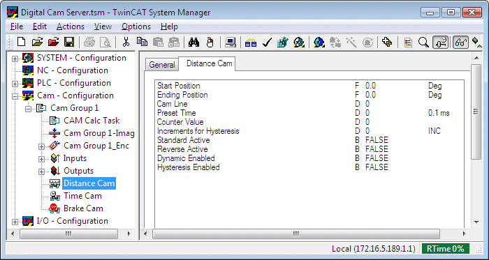 Cam configuration 3: