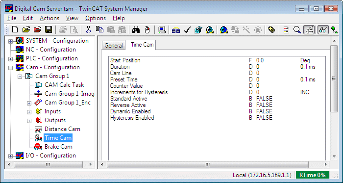 Cam configuration 4: