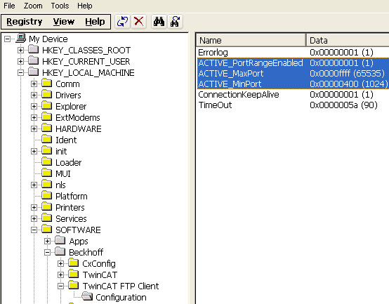 Port Range (Active FTP) 1: