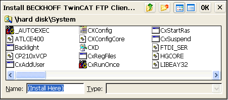 Installation Windows CE 3: