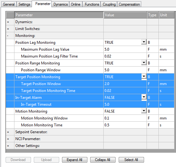 Target Position Monitoring 1: