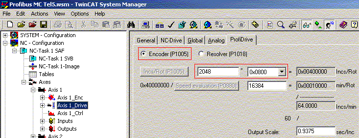 TwinCAT NC Configuration 7: