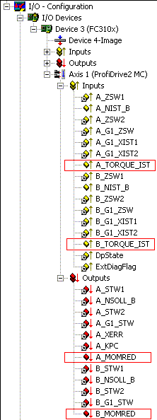 Configuration of ProfiDrives 12: