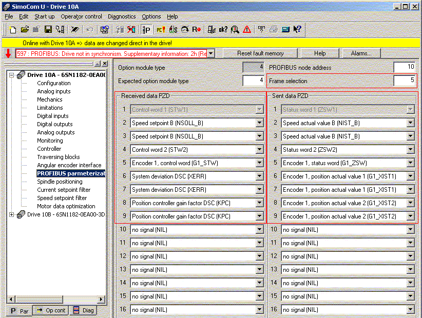 ProfiDrive Configuration 5: