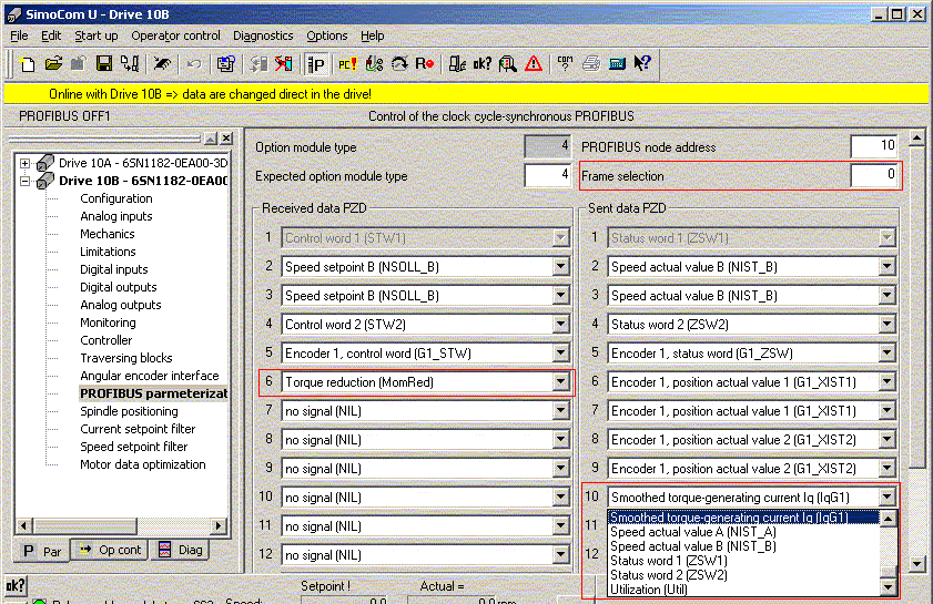 ProfiDrive Configuration 7: