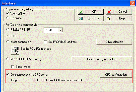 OPC Configuration 1: