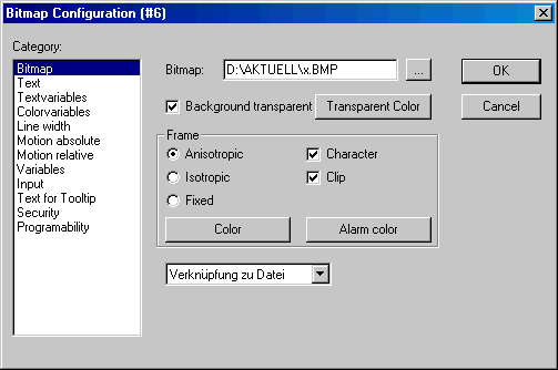 Configure Alarm table 13: