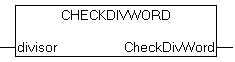 CheckDivWord : WORD 1: