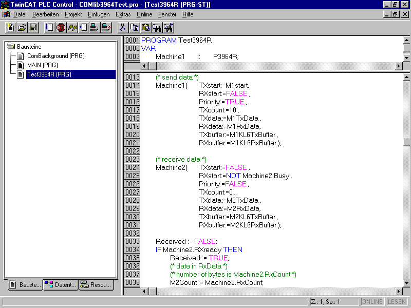 3964R Communication 1: