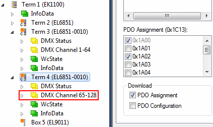 Example: DMX slave 3: