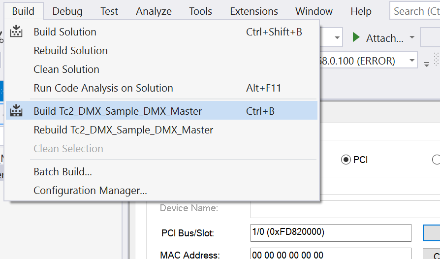 Example: DMX master 6:
