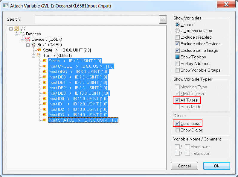 KL6581 with CX5120 6: