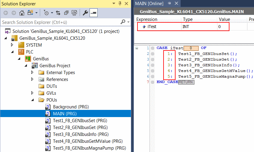 KL6041 with CX5120 2: