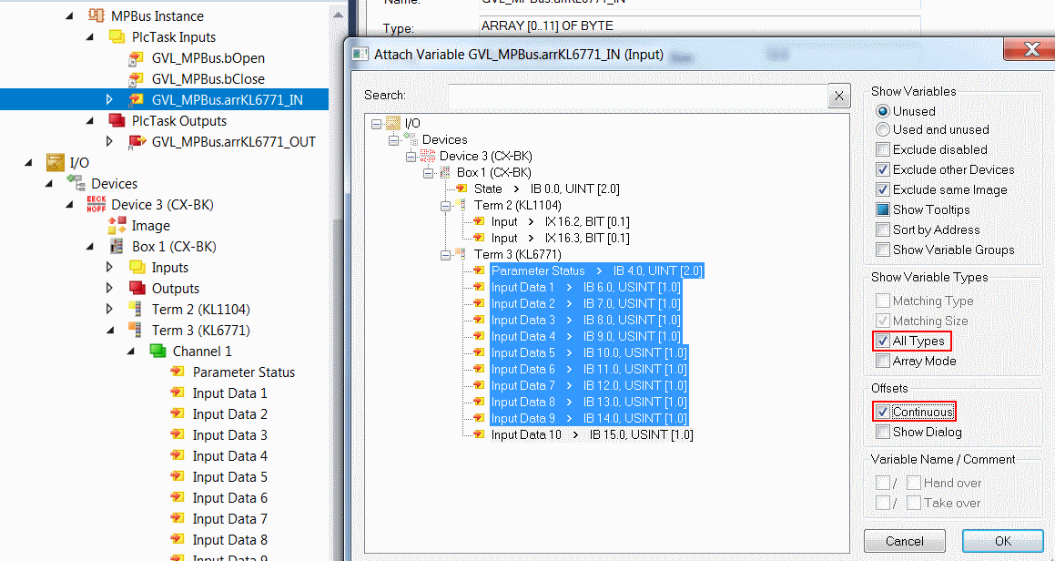 KL6771 with CX5120 6: