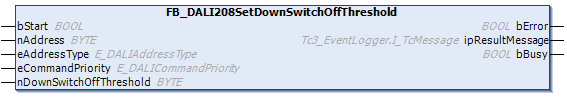 FB_DALI208SetDownSwitchOffThreshold 1: