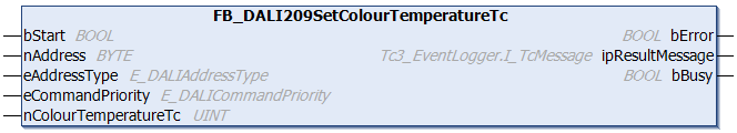 FB_DALI209SetColourTemperatureTc 1: