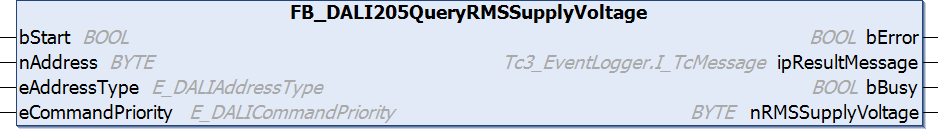 FB_DALI205QueryRMSSupplyVoltage 1:
