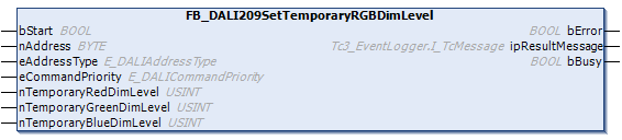 FB_DALI209SetTemporaryRGBDimLevel 1: