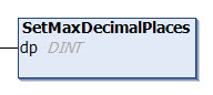 SetMaxDecimalPlaces 1: