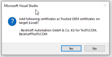 Execution of the sample project 1: