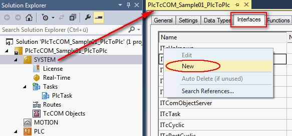Creating an FB in the first PLC which provides its functionality globally 2: