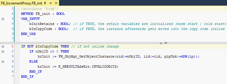 Creating an FB in the PLC that, as a simple proxy, offers the functionality of the C++ object 5: