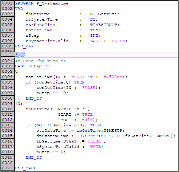 Scheduler Example 1: