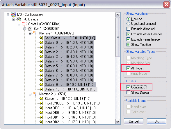 KL6021-0023 - Linking to the System Manager 2: