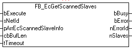 FB_EcGetScannedSlaves 1: