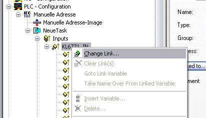 KL6771 - Linking to the TwinCAT System Manager 1: