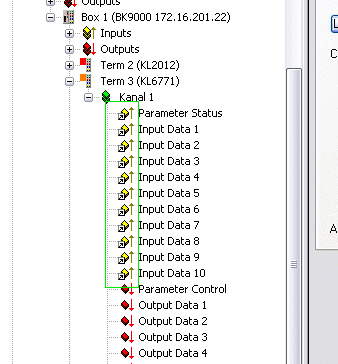 KL6771 - Linking to the TwinCAT System Manager 4: