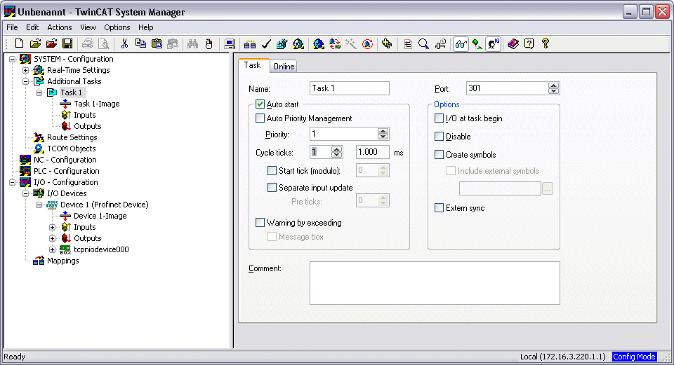 PROFINET device integration under TwinCAT 2.10 8: