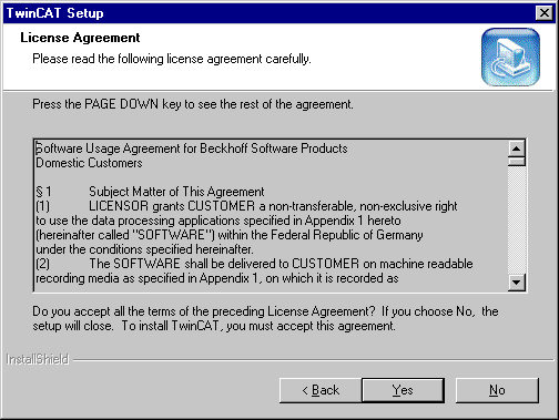 Starting the installation program 4: