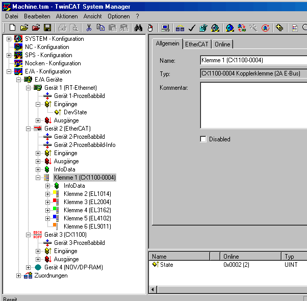 EtherCAT - Setting up the Bus Terminals 14: