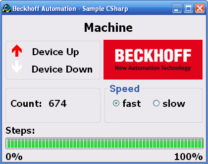 Example: machine with Microsoft Visual C# 2: