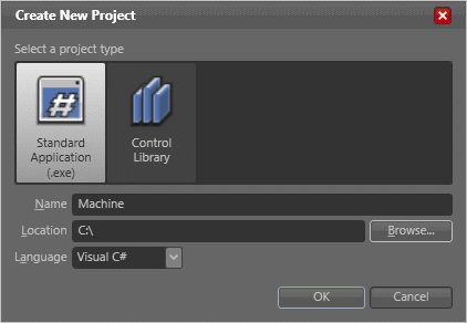 Example: machine with Microsoft Expression Blend 1: