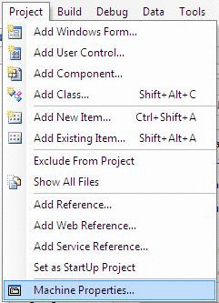 Example: Machine with Microsoft Expression Blend in Microsoft Windows Vista Media Center 4: