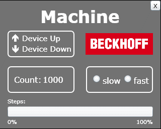 Example for a machine with Microsoft Silverlight for Windows Embedded 2: