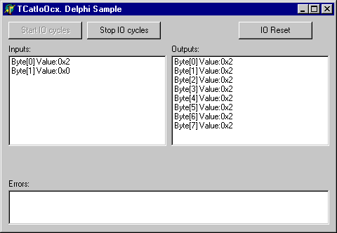 TwinCAT I/O Ring 3 OCX Delphi Application. 1: