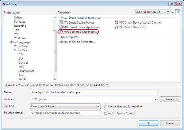 Sample for a machine with Microsoft Silverlight for Windows Embedded 4: