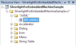 Sample for a machine with Microsoft Silverlight for Windows Embedded 10: